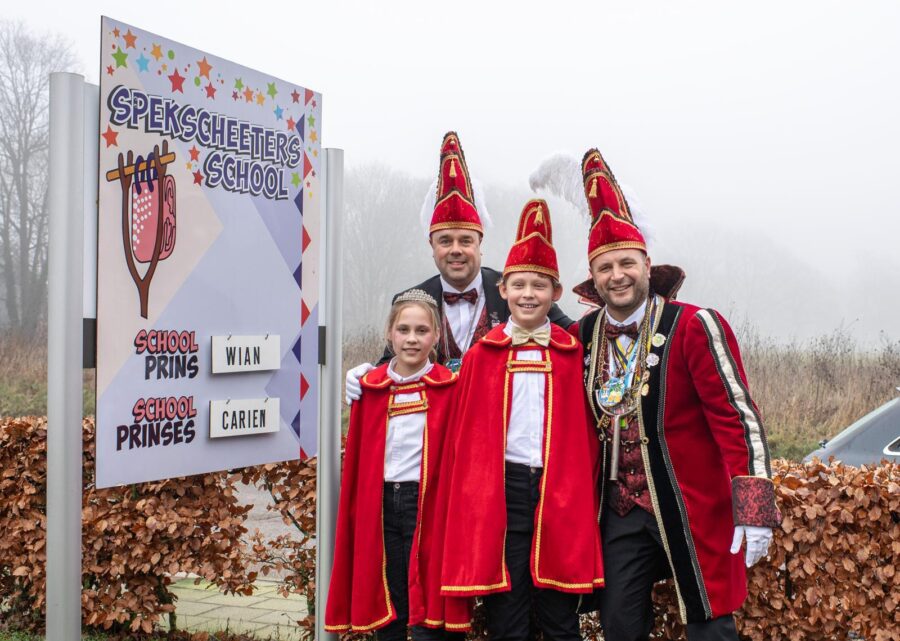 Schoolprins Wian en Schoolprinses Carien regeren over de Spekscheetersschool